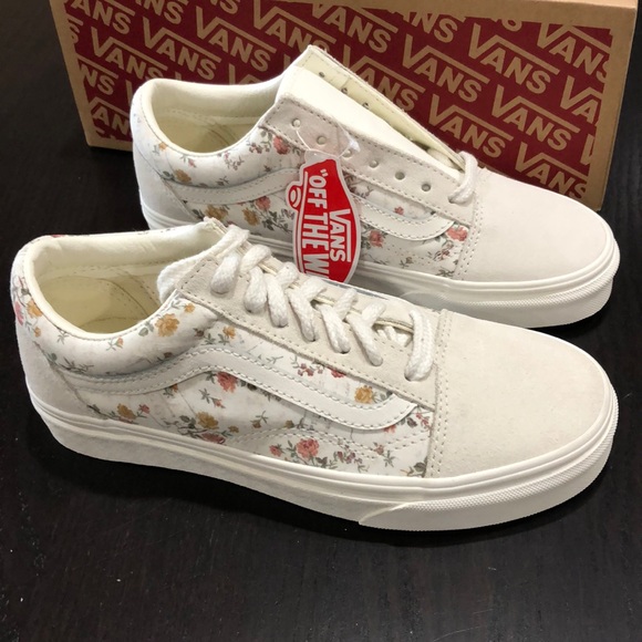 vans marshmallow floral